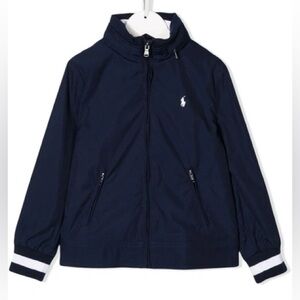 Polo Ralph Lauren Kids Logo Hooded Windbreaker in Navy Size 6